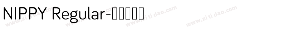 NIPPY Regular字体转换